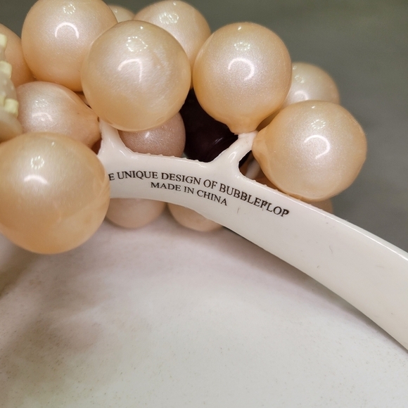 💍💎Platform Wedding Bridal Flipflops Women Size 6 [EUC] with Bubbles - Picture 16 of 17